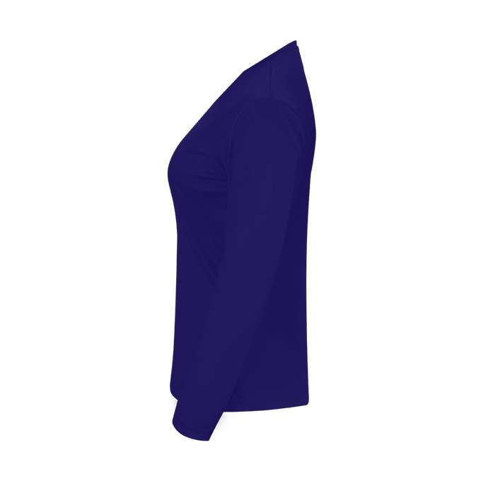 C2 Sport 5604 Long Sleeve Ladies Tee - Purple - HIT a Double - 3