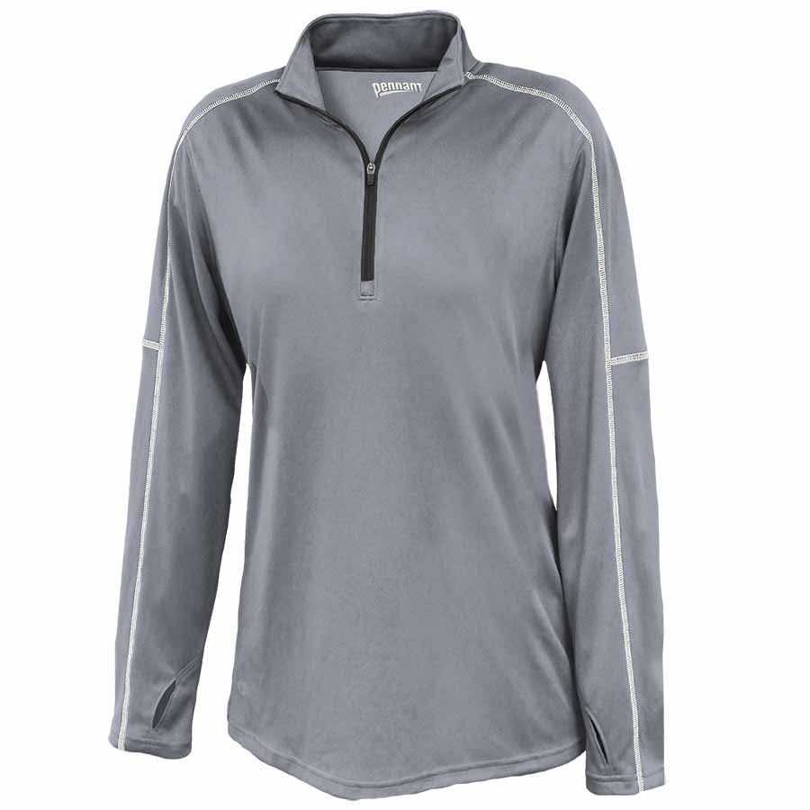 Pennant 5616 Women&#39;s Conquest 1/4 Zip - Steel - HIT a Double