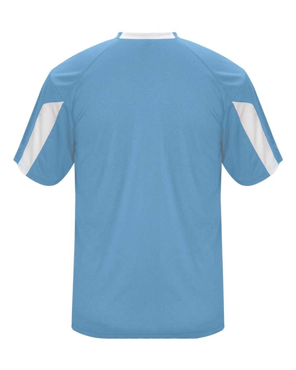 Badger Sport 4176 Striker Tee - Columbia Blue White - HIT a Double - 3