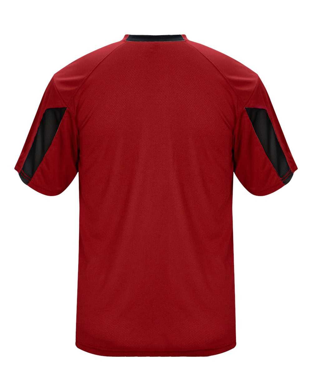 Badger Sport 2176 Striker Youth Tee - Red Black - HIT a Double - 3