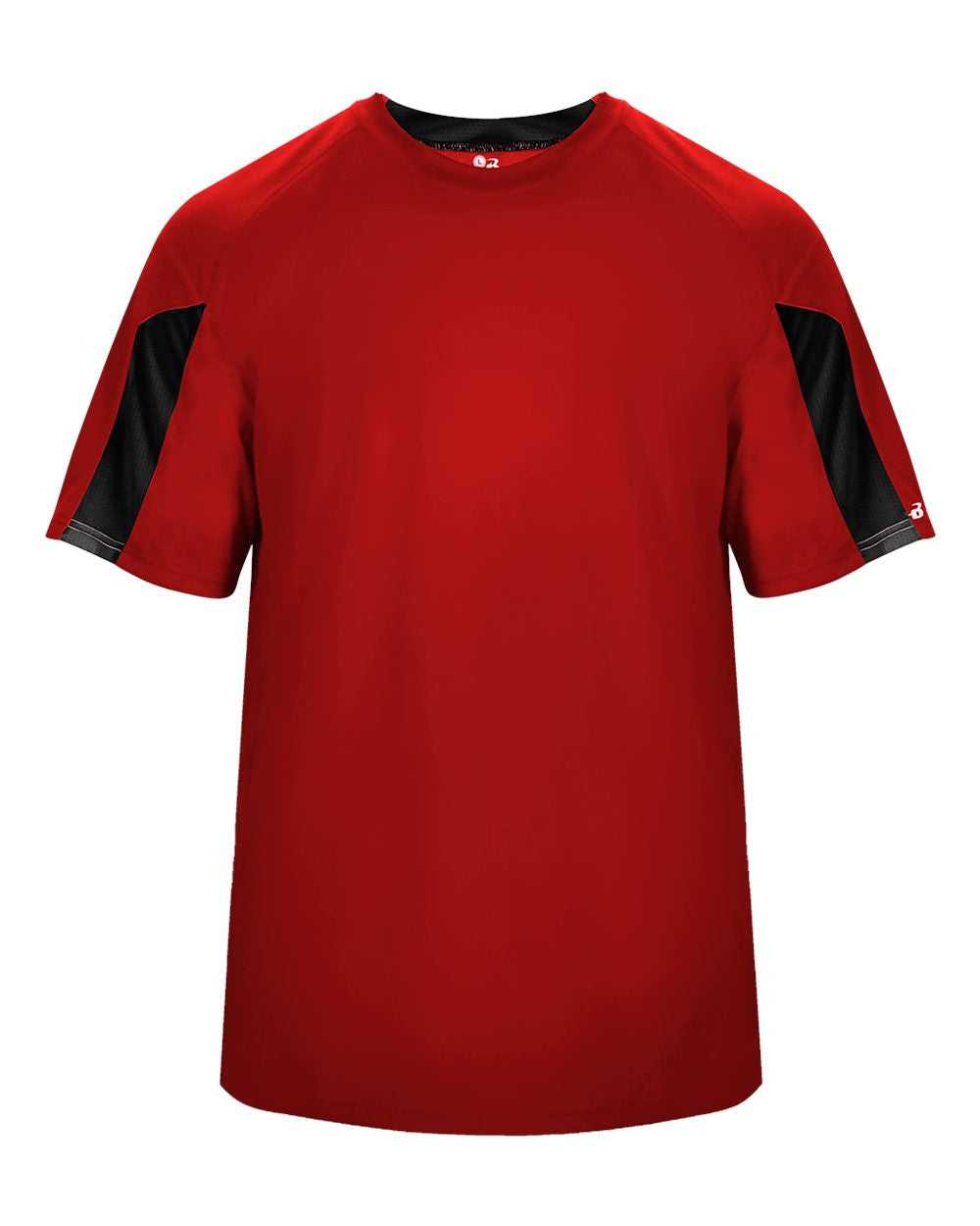 Badger Sport 2176 Striker Youth Tee - Red Black - HIT a Double - 1