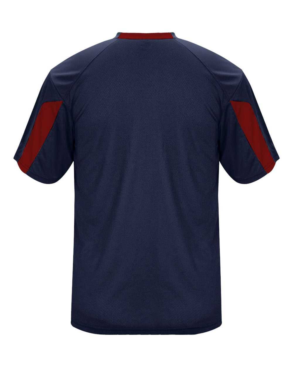Badger Sport 2176 Striker Youth Tee - Navy Red - HIT a Double - 3