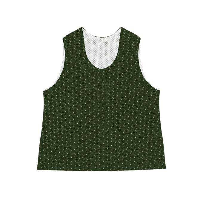 C2 Sport 5260 Mesh Reversible Youth Pinnie - Forest White - HIT a Double - 1