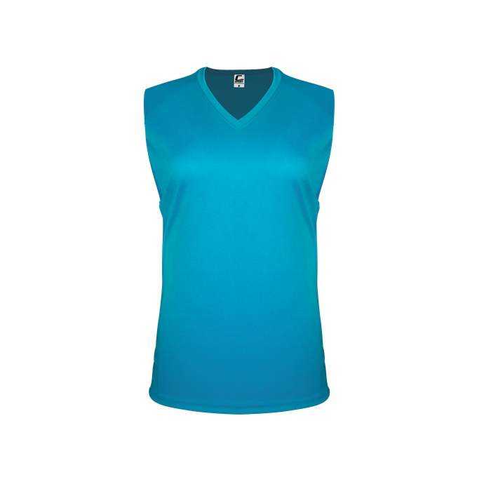 C2 Sport 5663 Ladies Sleeveless Tee - Electric Blue - HIT a Double - 1
