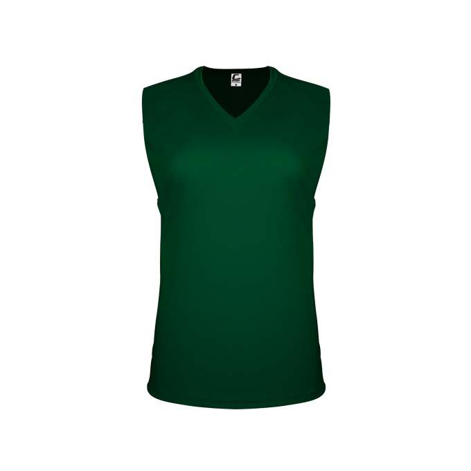 C2 Sport 5663 Ladies Sleeveless Tee - Forest - HIT a Double - 1