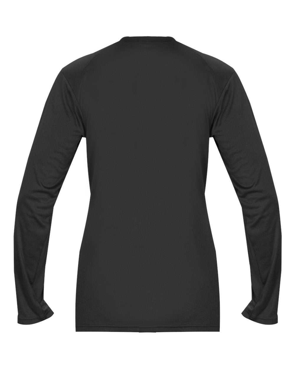 Badger Sport 4064 Ultimate Softlock V-neck Ladies Long Sleeve Tee - Graphite - HIT a Double - 3