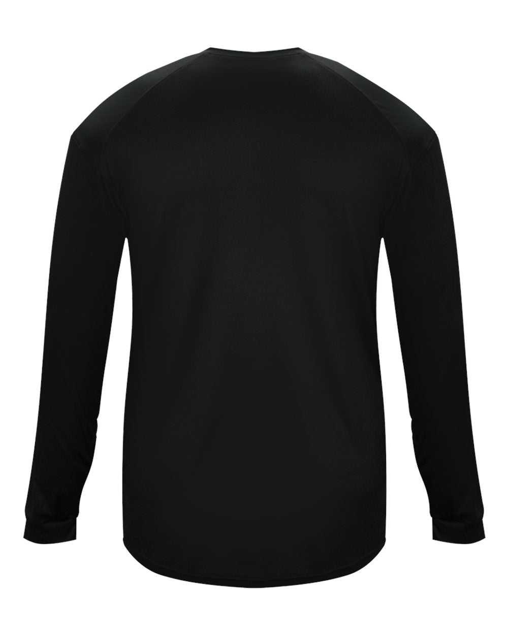Badger Sport 2004 Ultimate Softlock Youth Long Sleeve Tee - Black - HIT a Double - 3