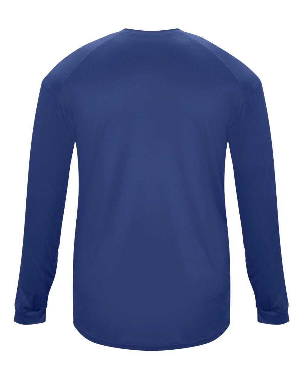 Badger Sport 2004 Ultimate Softlock Youth Long Sleeve Tee - Royal - HIT a Double - 3