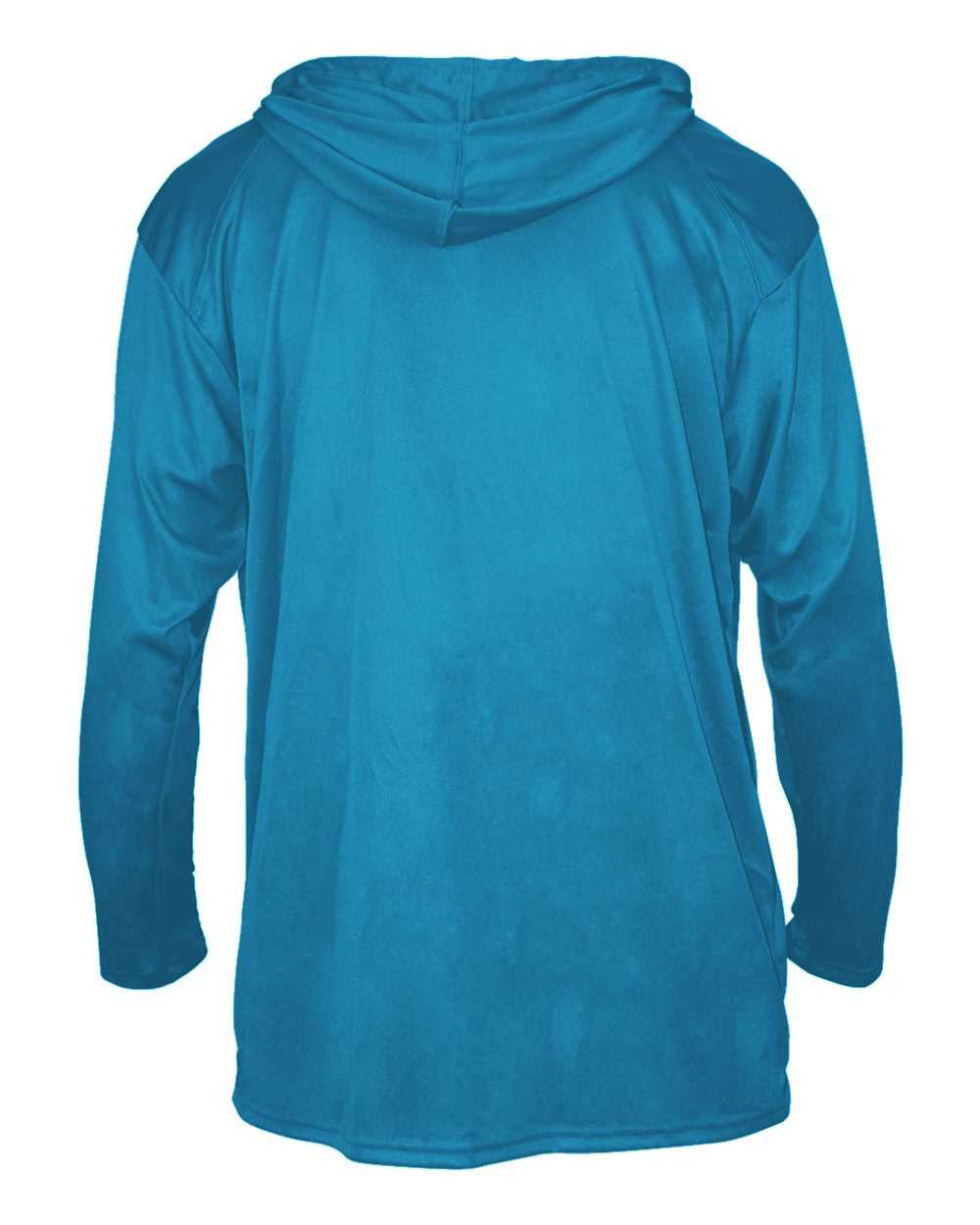 Badger Sport 2105 B-Core Long Sleeve Youth Hoodie Tee - Electric Blue - HIT a Double - 3