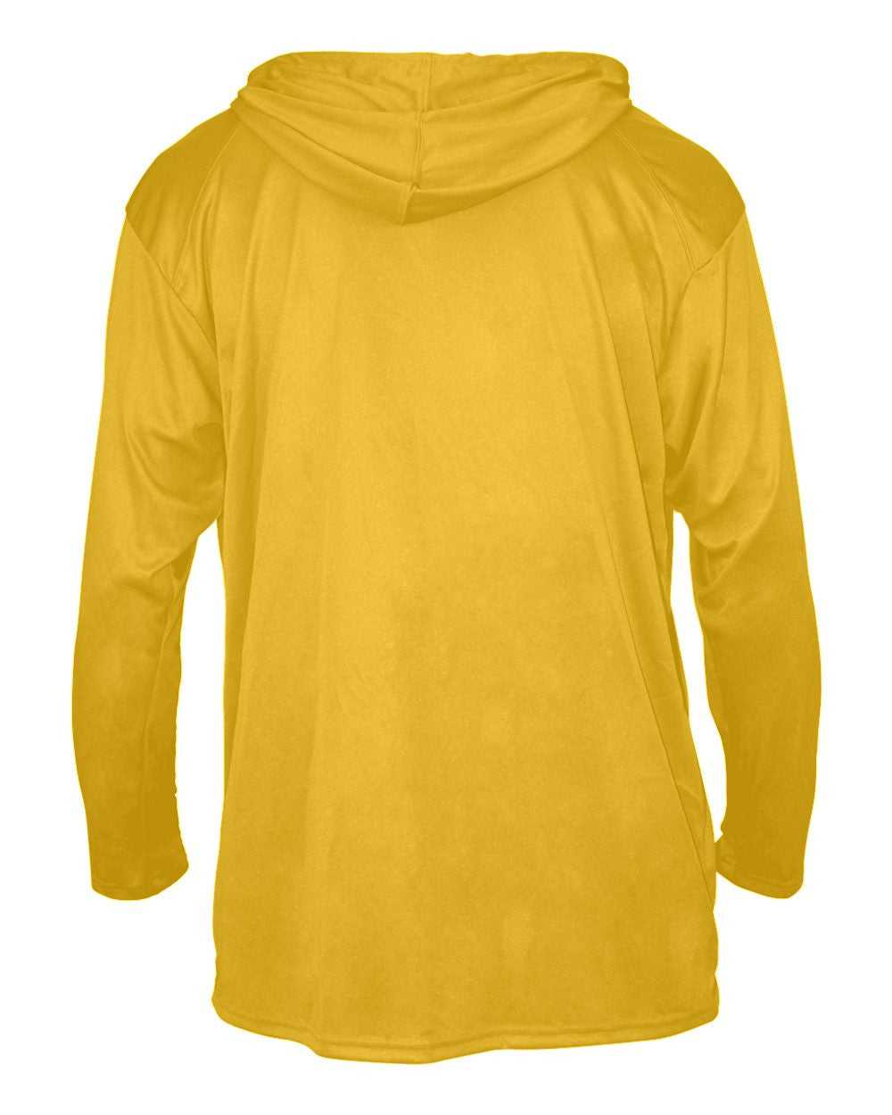 Badger Sport 2105 B-Core Long Sleeve Youth Hoodie Tee - Gold - HIT a Double - 3
