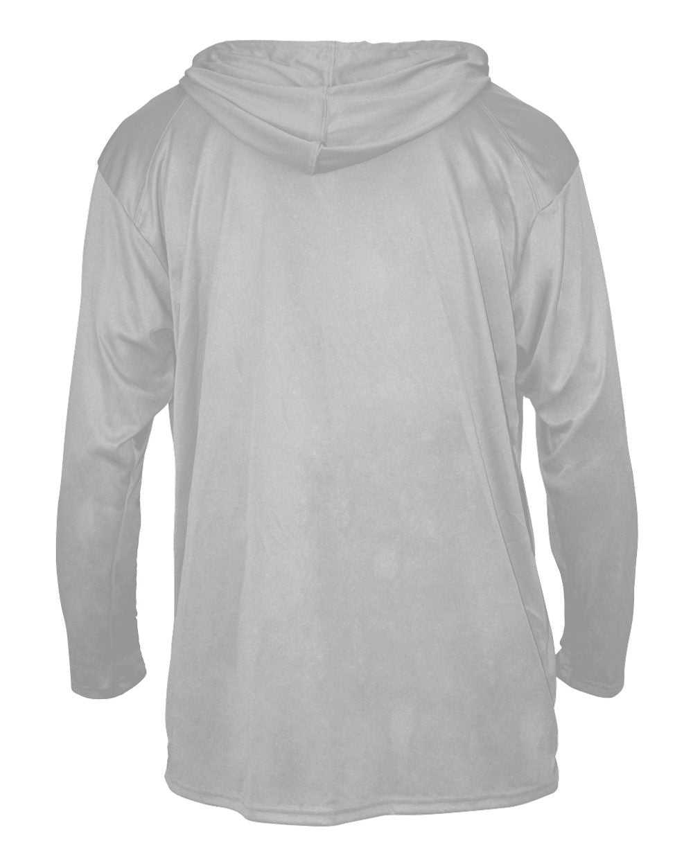 Badger Sport 2105 B-Core Long Sleeve Youth Hoodie Tee - Silver - HIT a Double - 3