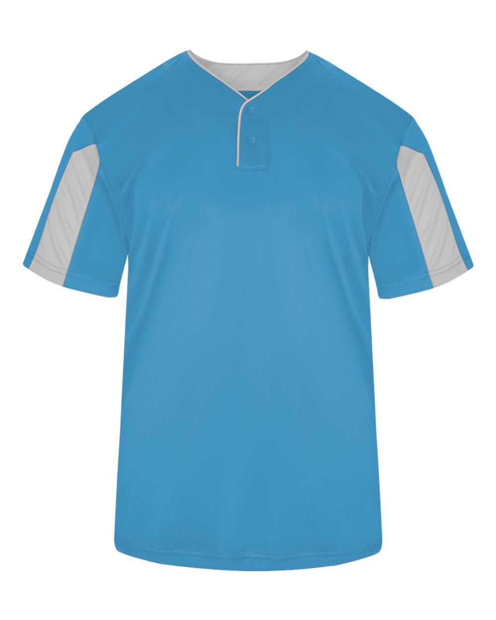 Badger Sport 2976 Youth Striker Badger Sport Placket - Columbia Blue White - HIT a Double - 1