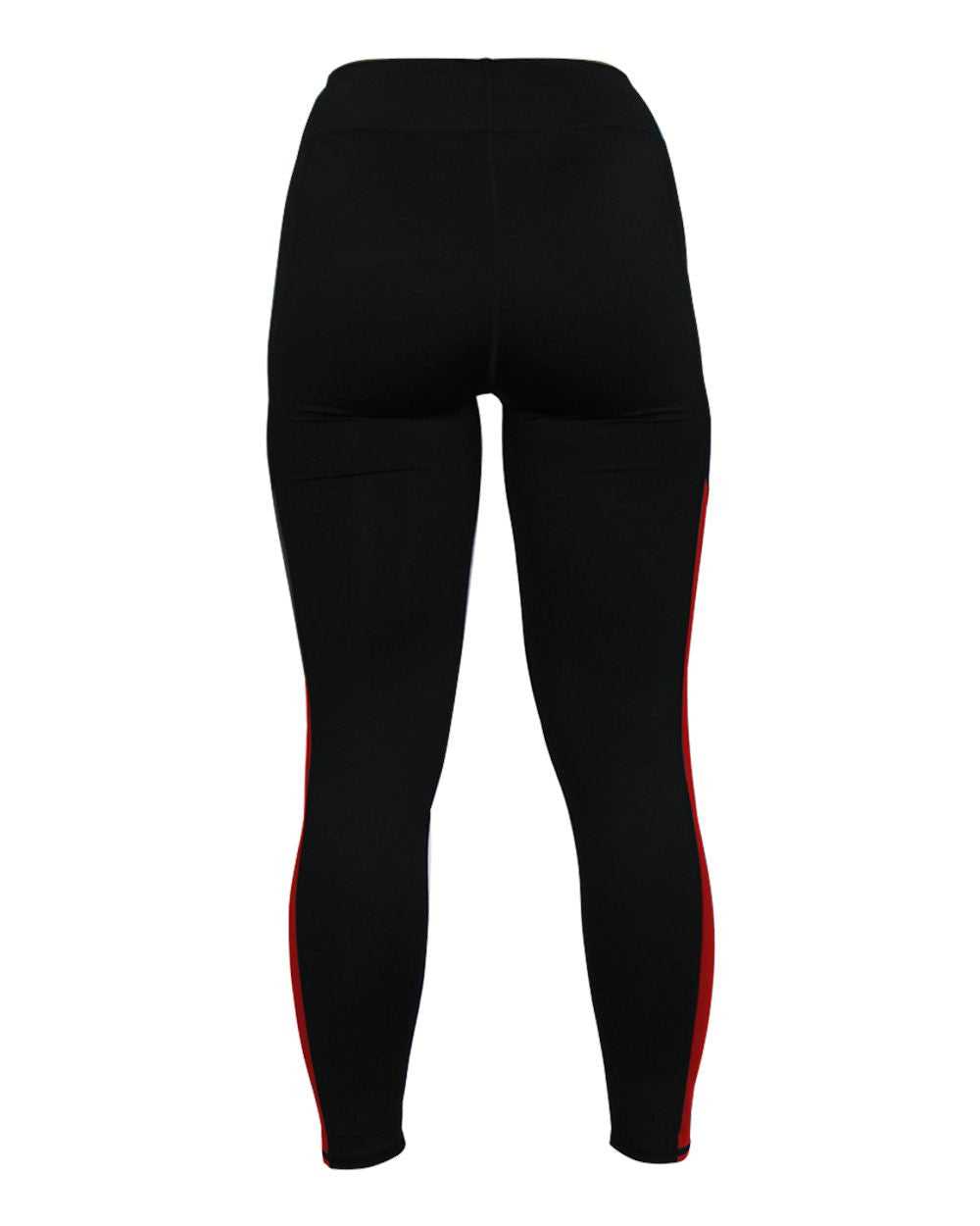 Badger Sport 4637 Panel Ladies Tight - Black Red - HIT a Double - 3