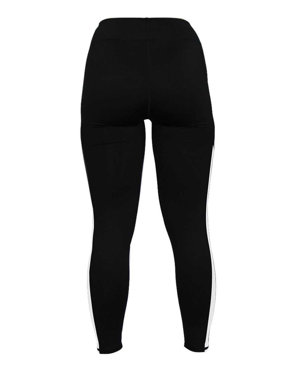 Badger Sport 4637 Panel Ladies Tight - Black White - HIT a Double - 3