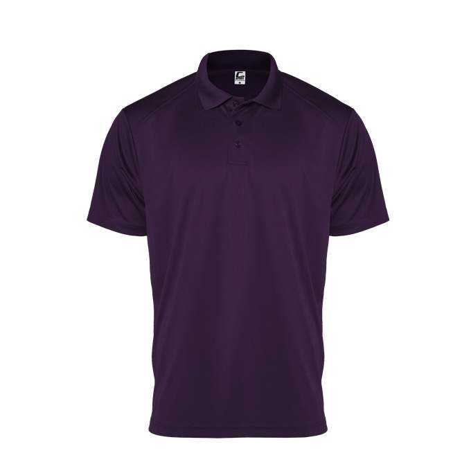 C2 Sport 5901 Utility Youth Polo - Purple - HIT a Double - 1
