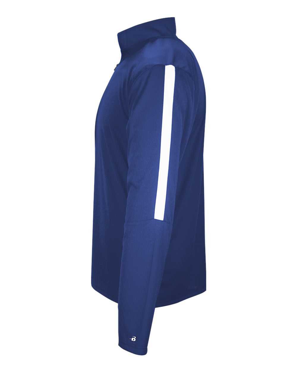 Badger Sport 4106 Sideline 1/4 Zip - Royal White - HIT a Double - 2