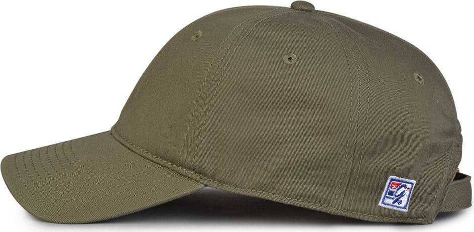 The Game GB210 Classic Relaxed Garment Washed Twill Cap - Light Olive - HIT A Double