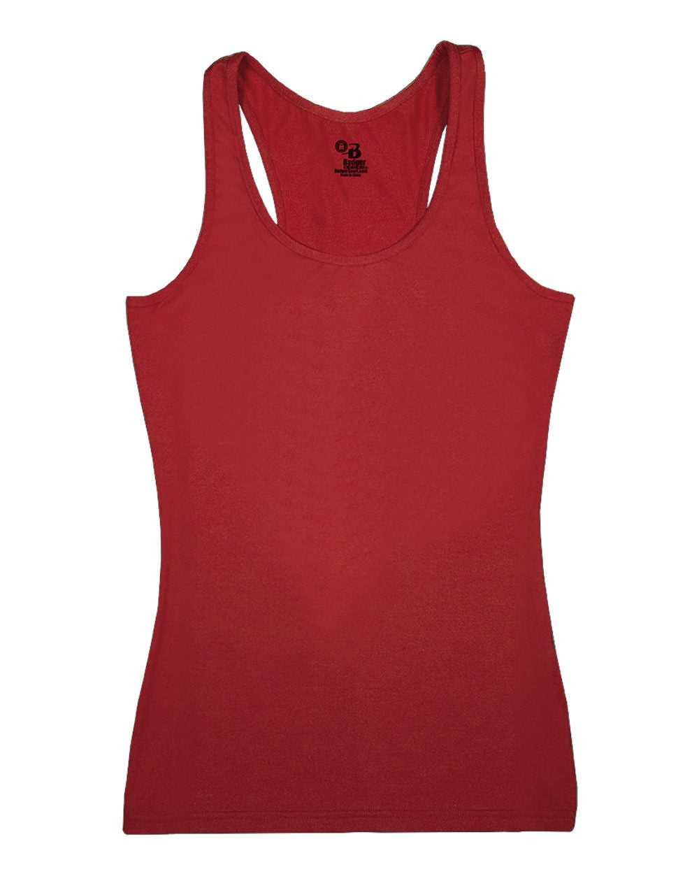 Badger Sport 4666 Pro-compression Ladies Racerback - Red - HIT a Double - 1