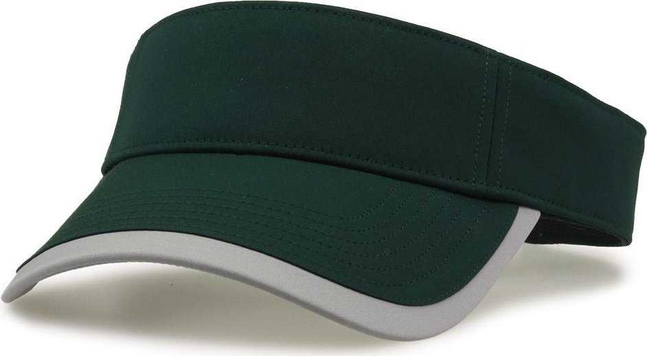 The Game GB463 Gamechanger Visor with Bill Tipping - Dark Green Gray - HIT A Double