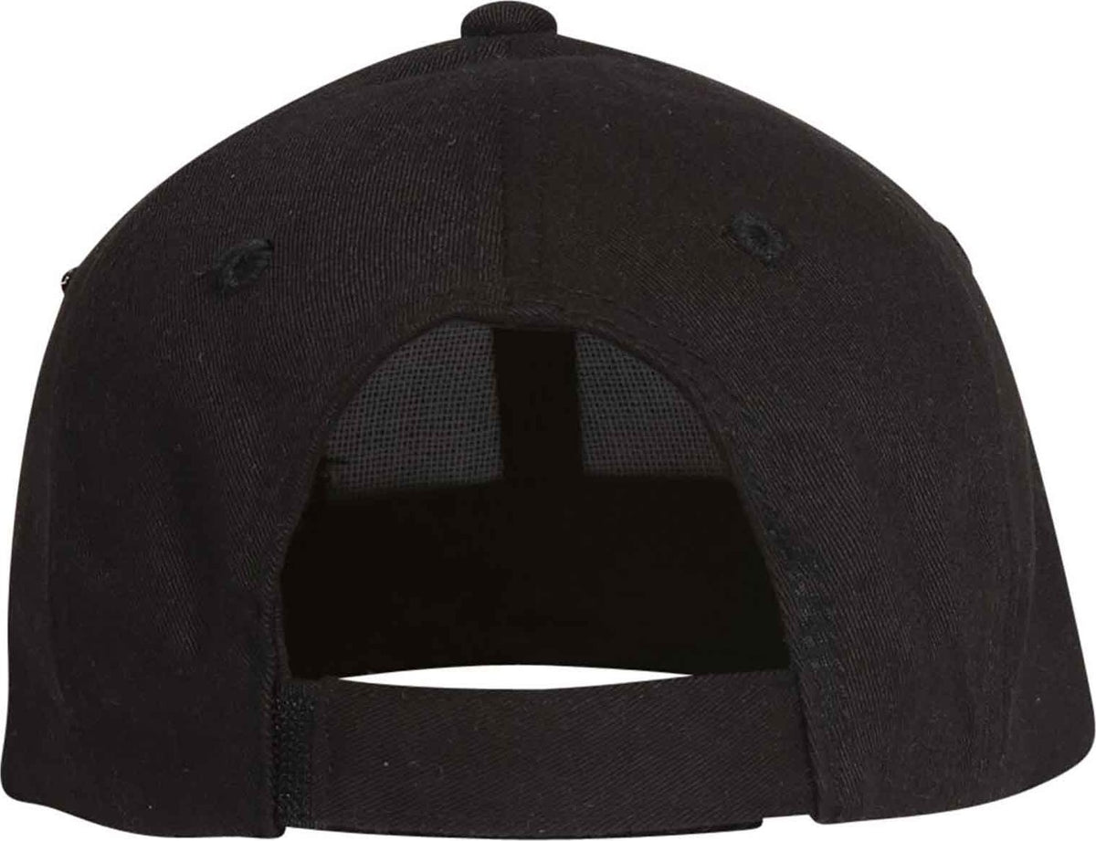 OTTO 62-321 Youth 6 Panel Low Profile Baseball Cap - Black - HIT a Double - 2