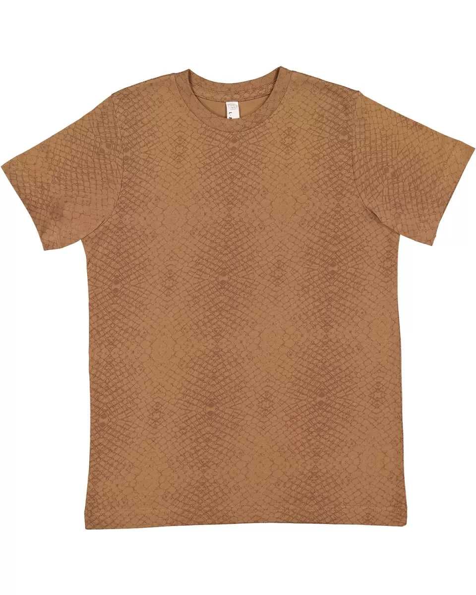 Lat 6101 Youth Fine Jersey Tee - Brown Reptile&quot; - &quot;HIT a Double