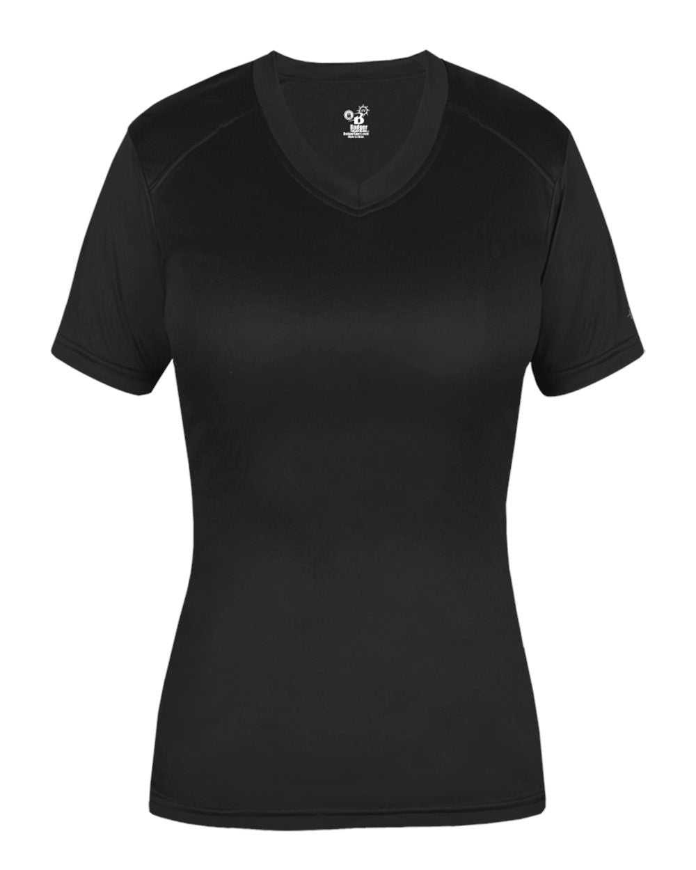 Badger Sport 6462 Ultimate Softlock Fitted Ladies Tee - Black - HIT a Double - 1