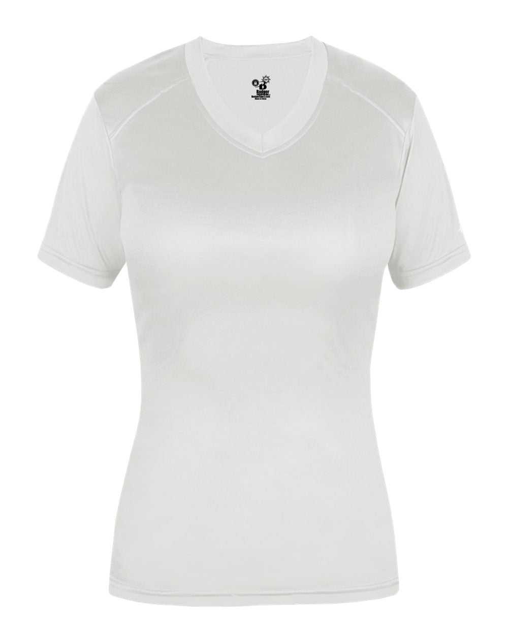 Badger Sport 6462 Ultimate Softlock Fitted Ladies Tee - White - HIT a Double - 1
