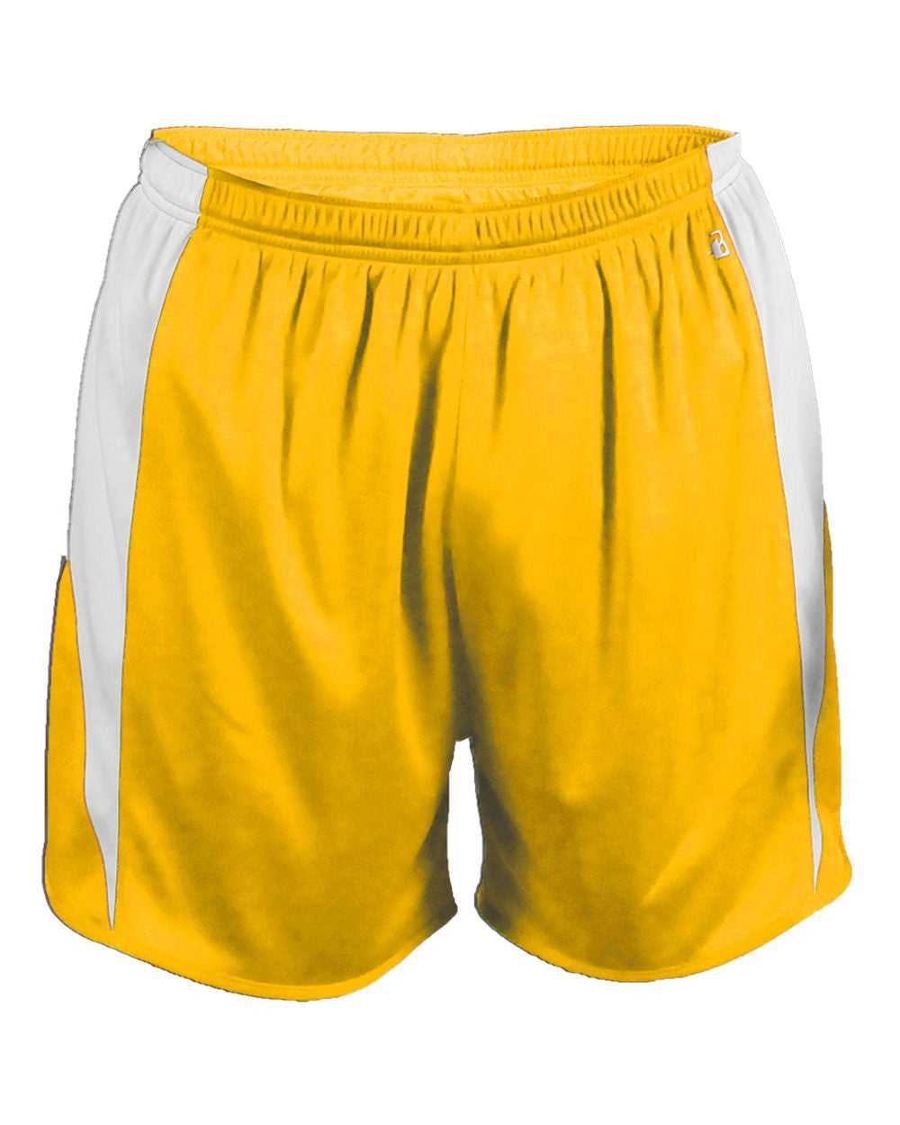 Badger Sport 2273 Stride Youth Short - Gold White - HIT a Double - 1