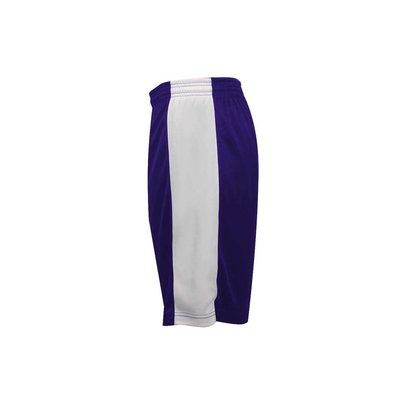 Badger Sport 6149 Court Womens Reversible Short - Purple White - HIT a Double - 1