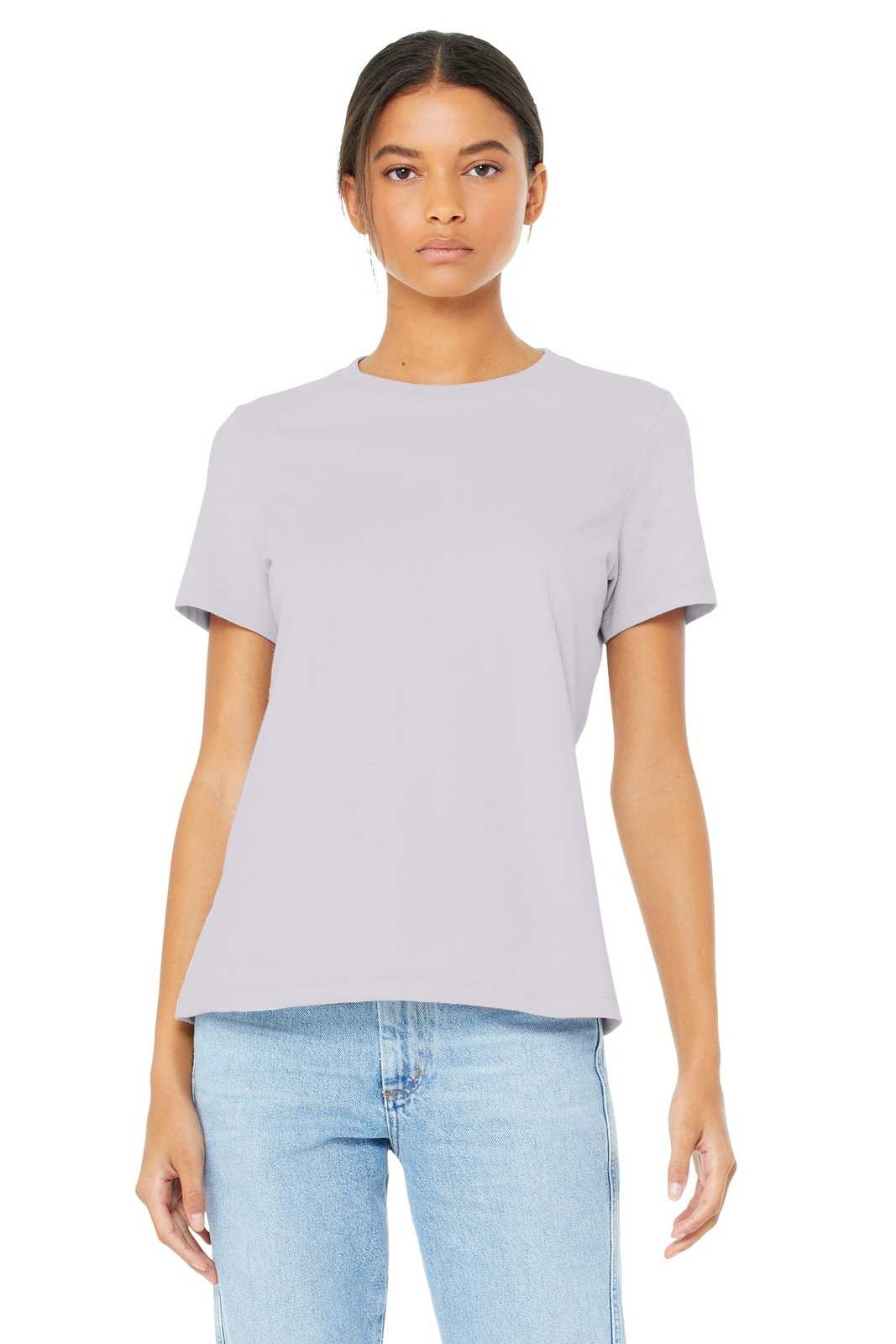 Bella + Canvas 6400 Womens Relaxed Jersey Tee - Lavender Dust - HIT a Double - 1