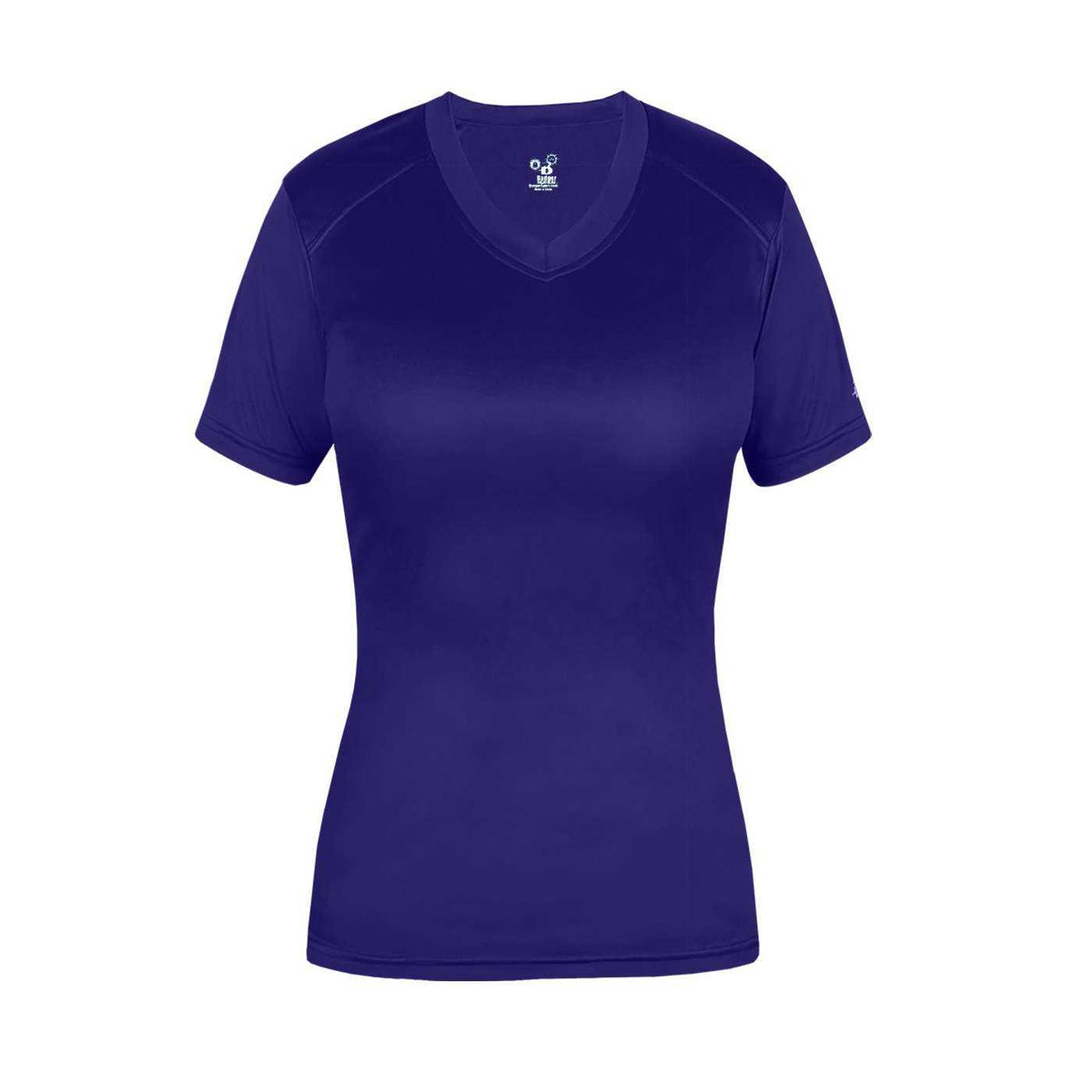Badger Sport 6462 Ultimate Softlock Fitted Ladies Tee - Purple - HIT a Double - 1