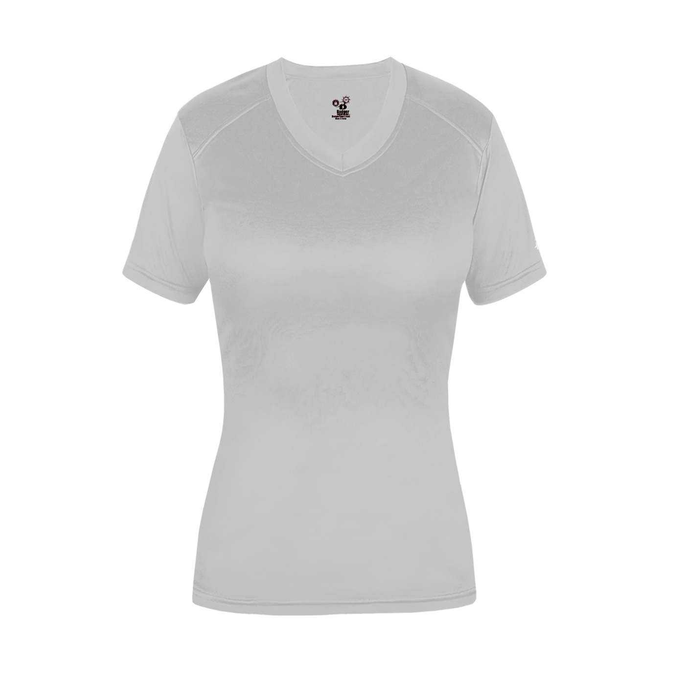 Badger Sport 6462 Ultimate Softlock Fitted Ladies Tee - Silver - HIT a Double - 1