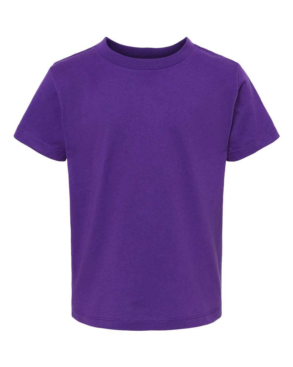 Bella + Canvas 3001T Toddler Jersey Tee - Team Purple - HIT a Double - 1