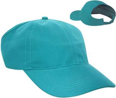 OTTO 69-291 Brushed Cotton Twill Ponytail Low Profile Pro Style Soft Crown Cap - Jade - HIT a Double - 1