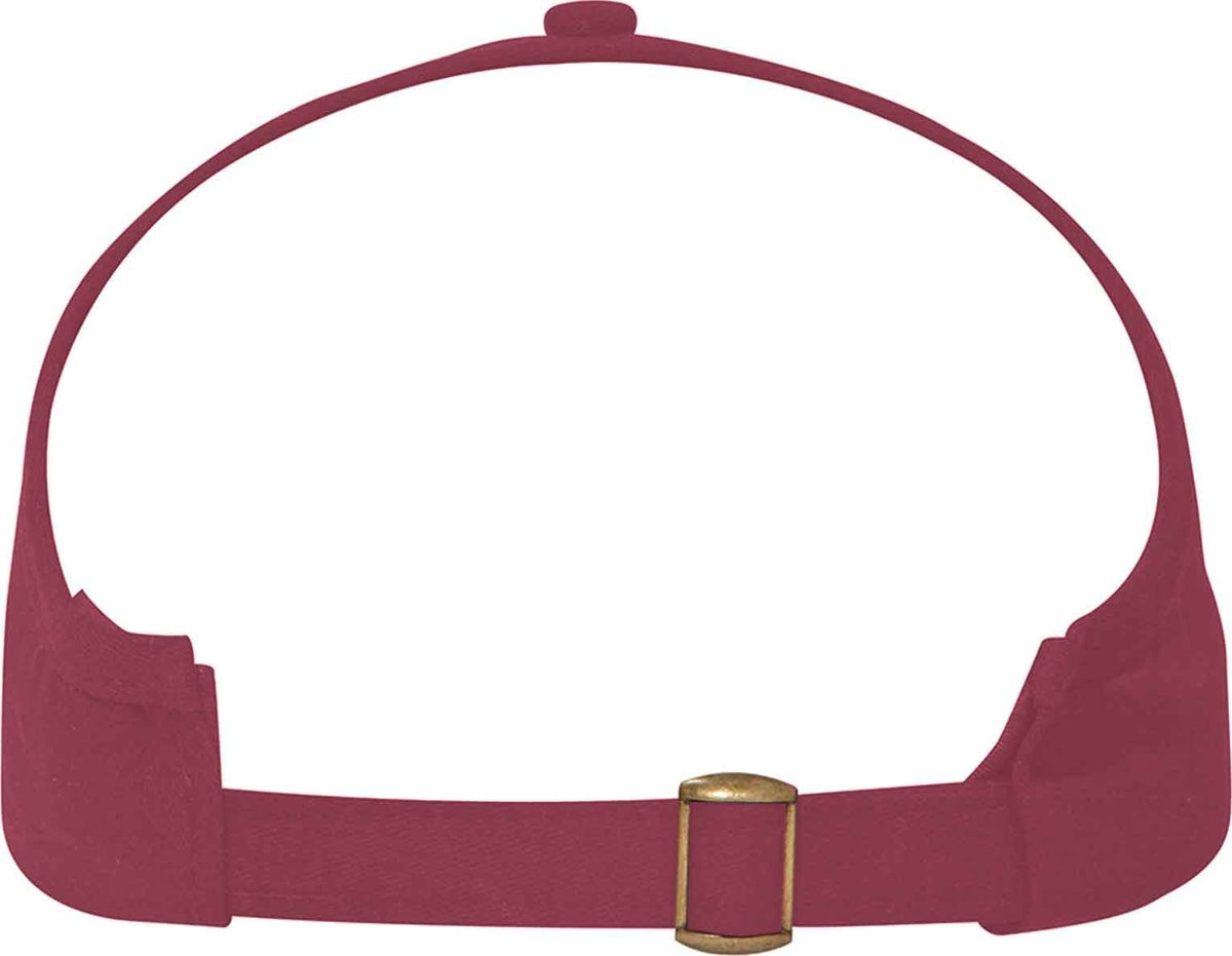 OTTO 69-358 4 Panel Ponytail Cap - Burgandy Maroon - HIT a Double - 2