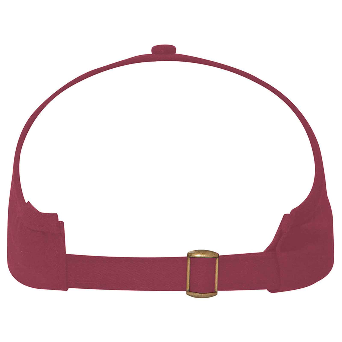 OTTO 69-358 4 Panel Ponytail Cap - Burgandy Maroon - HIT a Double - 2