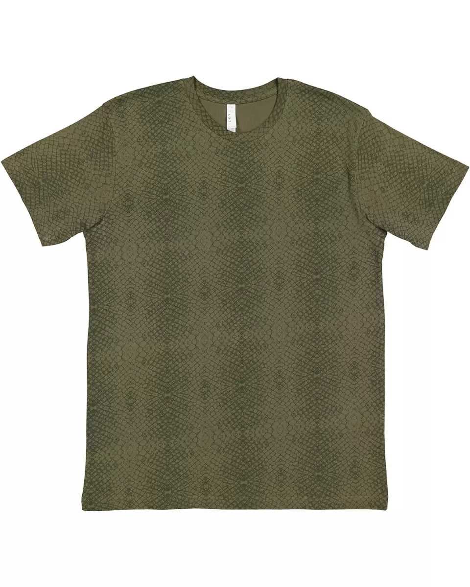 Lat 6901 Fine Jersey Tee - Green Reptile" - "HIT a Double