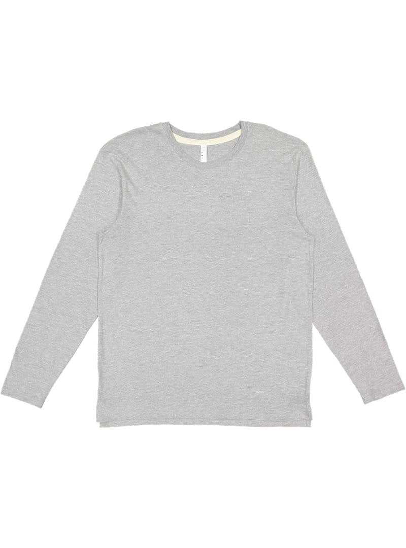 Lat 6918 Fine Jersey Long Sleeve Tee - Heather&quot; - &quot;HIT a Double