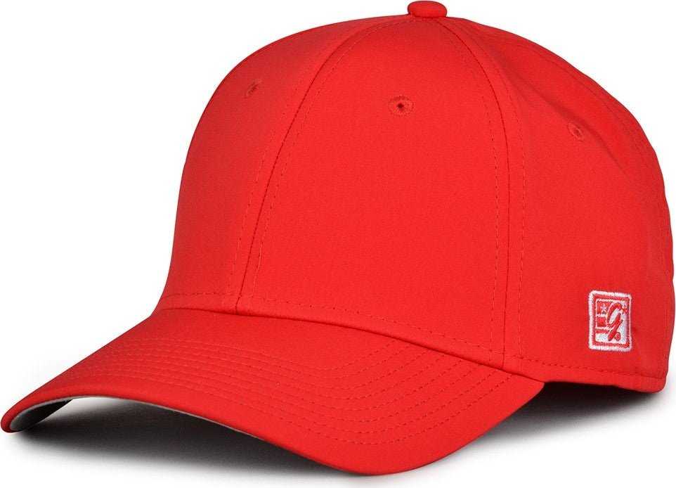 The Game GB903 Precurved Gamechanger Cap - Red - HIT A Double