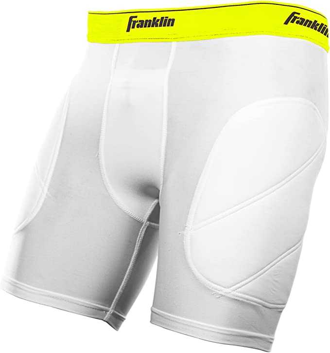 Franklin Youth Baseball Sliding Shorts - White - HIT a Double