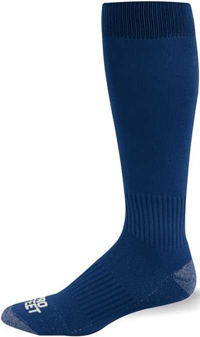 Wb Work Wear 730 Performance Silver Tech Knee High Socks - Navy
