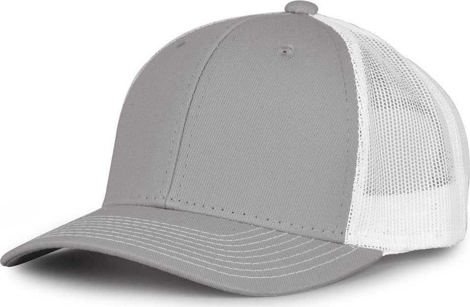 The Game GB452E Everyday Trucker Cap - Gray White - HIT a Double