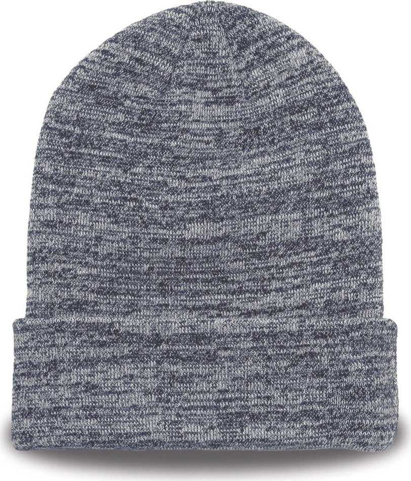 The Game GB449 Athletic Heather Roll Up Beanie - Navy - HIT A Double