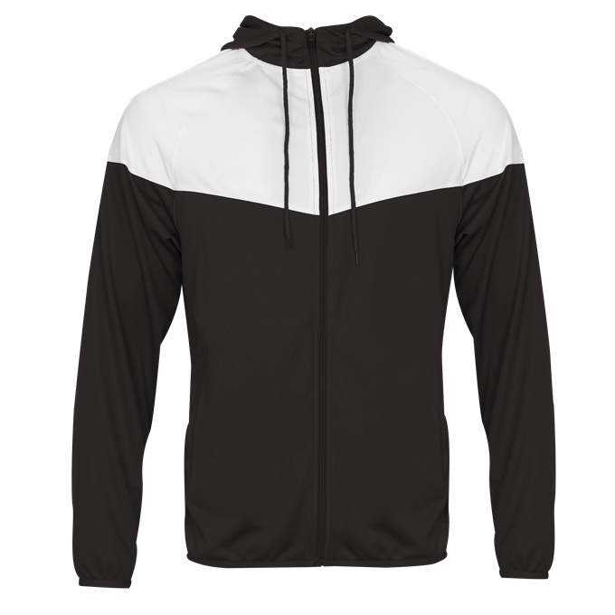 Badger Sport 772200 Sprint Outer-Core Jacket - Black White - HIT a Double - 1