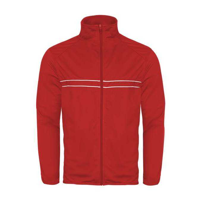 Badger Sport 772300 Wired Outer-Core Youth Jacket - Red White - HIT a Double - 1