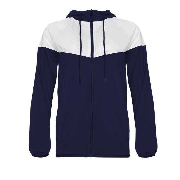 Badger Sport 792200 Sprint Outer-Core Women's Jacket - Navy White - HIT a Double - 1