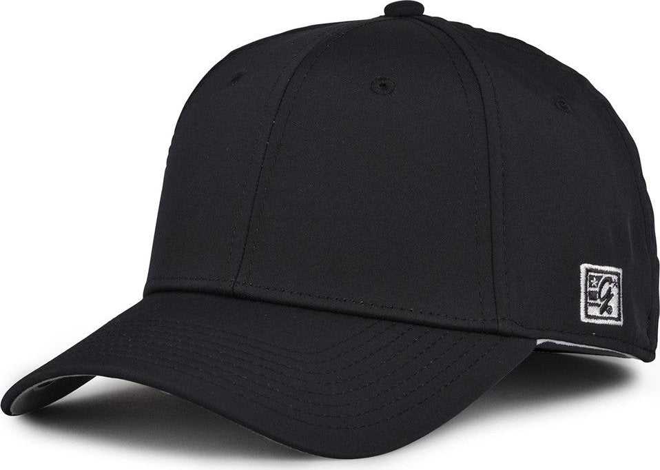 The Game GB903 Precurved Gamechanger Cap - Black - HIT A Double