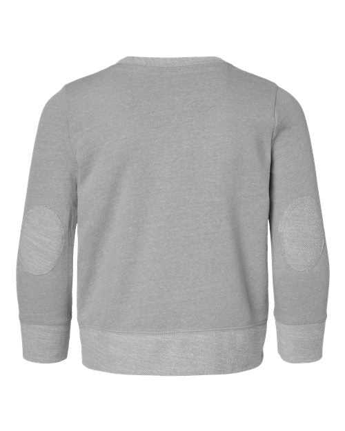 Rabbit Skins 2279 Youth Harborside Mlange French Terry Long Sleeve with Elbow Patches - Grey Melange - HIT a Double - 2