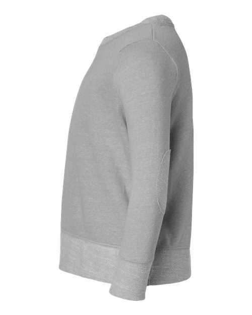 Rabbit Skins 2279 Youth Harborside Mlange French Terry Long Sleeve with Elbow Patches - Grey Melange - HIT a Double - 3