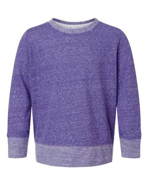Rabbit Skins 2279 Youth Harborside Mlange French Terry Long Sleeve with Elbow Patches - Purple Melange - HIT a Double - 1